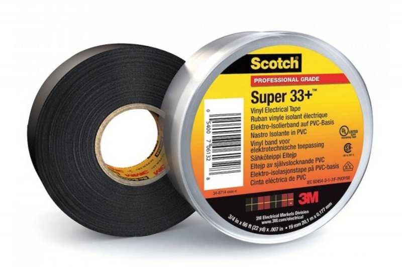 3M 33+ Scotch Super Izolační PVC páska , černá | hanak-trade.cz